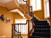 finelli ironworks custom iron and wood traditional style staircase railing system in columbus ohio