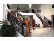 finelli iron works handmade custom forged iron traditional style staircase and railing system in shaker heights ohio