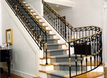 finelli iron works handmade custom iron and brass staircase system traditional design in bay village
