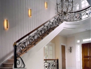 finelli iron works custom iron hand forged traditional design staircase railing system in columbus ohio