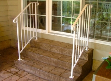 finelli iron custom back porch wrought iron staircase railing in shaker ohio