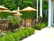finelli iron and stairs custom unique wrought iron cafe patio fence and gate in cleveland ohio