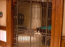Finelli architectural iron and stairs custom handmade decorative basement door/gate in columbus ohio