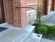 finelli iron and stairs custom exterior front step staircase railing in gates mills ohio