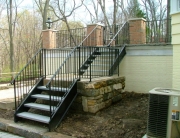 finelli architectural iron and stairs custom exterior iron staircase in hudson ohio