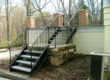 finelli architectural iron and stairs custom exterior iron staircase in hudson ohio