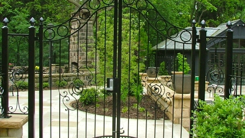 finelli architectural iron and stairs custom handmade iron pool and patio safety gate in shaker ohio
