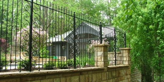 finelli iron works handmade custom wrought iron decorative patio fence in chagrin falls ohio