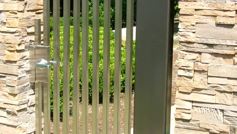 finelli architectural iron and stairs custom unique handmade contemporary design steel outdoor garden gate in gates mills ohio