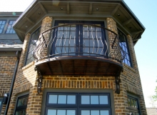 finelli ironworks custom handmade unique outdoor bedroom balcony made of wrought iron in gates mills ohio