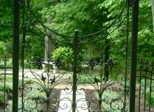 finelli architectural iron and stairs custom exterior iron garden gate in chagrin falls ohio