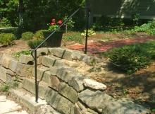 finelli iron custom exterior iron staircase frame railing in columbus ohio
