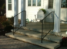 finelli iron custom front door iron step railing in hudson ohio