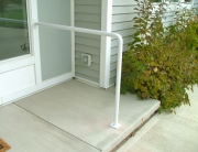 finelli iron custom contemporary design custom front door step railing in avon ohio