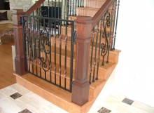 Finelli architectural iron and stairs custom iron staircase gate handmade in columbus ohio