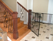 Finelli architectural iron and stairs custom interior iron staircase gate in columbus ohio