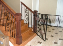 Finelli architectural iron and stairs custom interior iron staircase gate in columbus ohio