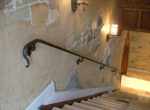 Finelli architectural iron and stairs custom elegant interior handrail in hunting valley ohio