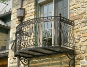 finelli architectural iron and stairs custom unique handmade wrought iron master bedroom second floor balcony in pepper pike ohio