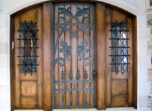 finelli ironworks custom handmade decorative iron door grille in columbus ohio