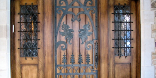 finelli ironworks custom handmade decorative iron door grille in columbus ohio