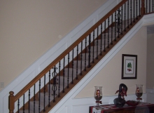 custom iron staircase remodel