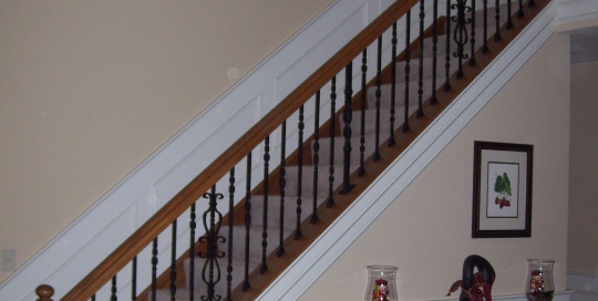 custom iron staircase remodel