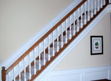 wood staircase remodel