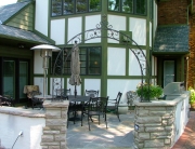 finelli iron and stairs custom exterior garden entrance arch in columbus ohio