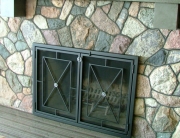finelli architectural iron and stairs custom handmade modern design fireplace screen and doors in columbus ohio