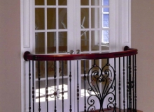 Finelli architectural iron and stairs custom interior iron juliet balcony in gates mills ohio