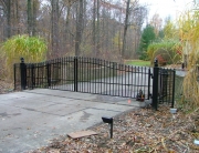 Finelli Architectural Iron and Stairs custom wrought iron driveway gate in gates mills ohio