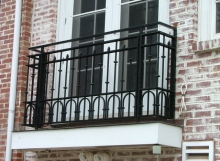 Finelli architectural iron and stairs custom traditional style iron balcony in chagrin falls ohio