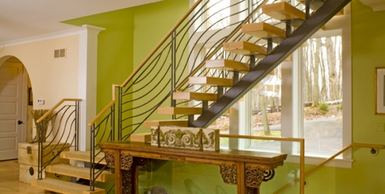 Finelli architectural iron and stairs unique handmade contemporary iron staircase and railing in hunting valley ohio