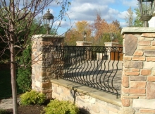 Finelli Ironworks Custom decorative iron porch railing handmade in cleveland ohio