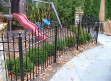 Finelli architectural iron and stairs custom safety playground fence in chagrin falls ohio