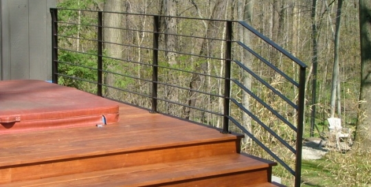 Finelli Iron Works custom exterior wrought iron handmade porch railing