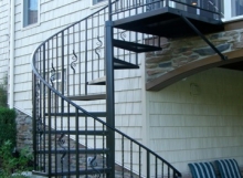 Custom iron spiral staircase finelli ironworks northeast ohio