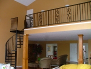 Finelli Architectural Iron and Stairs custom iron spiral staircase handmade in Cleveland Ohio