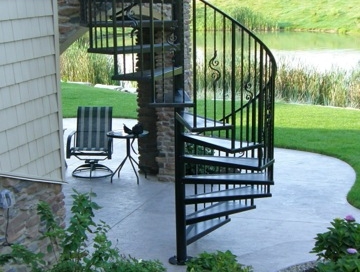 custom iron spiral staircase handmade in north east ohio by finelli architectural iron and stairs