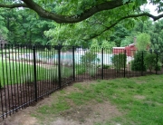 Custom wrought iron fence handmade in Cleveland Ohio by Finelli Iron and Stairs