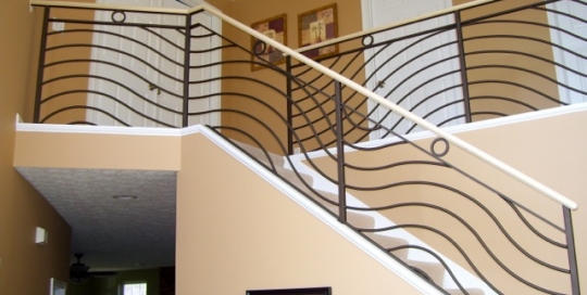 Finelli Architectural Iron and Stairs custom staircase remodel in north east ohio