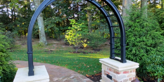 Finelli Architectural Iron and Stairs custom iron garden arbor handmade in cleveland ohio