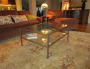 Finelli Architectural Iron and Stairs custom modern iron and glass coffee table