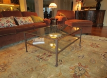 Finelli Architectural Iron and Stairs custom modern iron and glass coffee table
