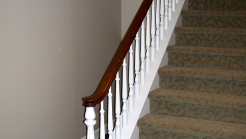 finelli architectural iron and stairs custom wood spindle and railing system remodel in ohio