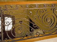 Finelli iron luxury high end custom made wrought iron interior staircase railing in hudson ohio