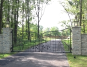 custom iron driveway gates