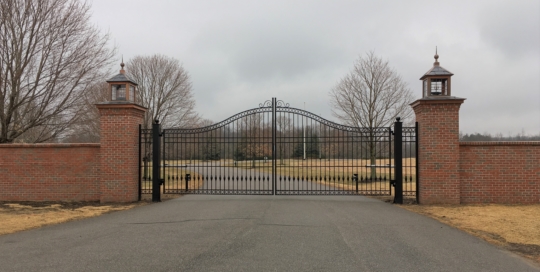 custom iron driveway gate